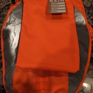 🍗BNWT Arcadia Trail Dog Raincoat Orange Safety M